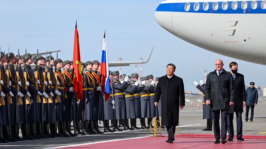 中国福利彩票网：抵达莫斯科开始对俄罗斯进行国事访问